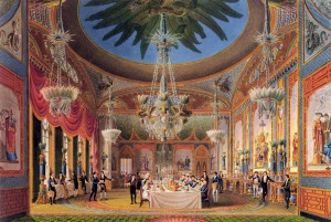 Banqueting Room of the Royal Pavillion, Brighton. Nash