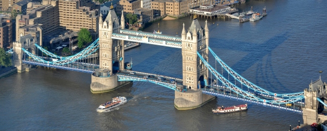 Tower Bridge in RW&B for the Queens Jubilee
